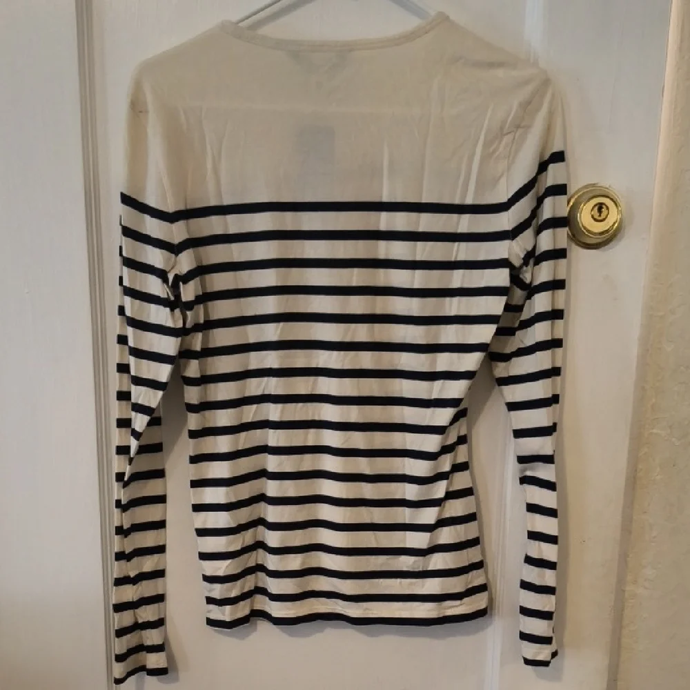 NWT Ralph Lauren | Floral Striped Blouse - Picture 5 of 5